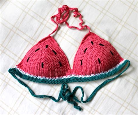 nephithyrion crochet watermelon bikini top