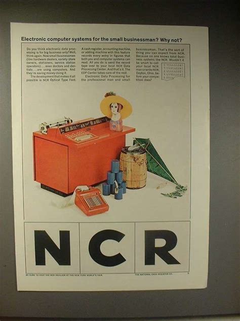 1964 Ncr 315 Computer Ad For The Small Businessman On Ebid Ireland