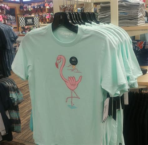 Womens Tee Shirt With Flamingo Ron Jon Surf Shop In Cocoa Beach