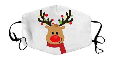 reindeer face mask christmas themed fabric face masks popsugar smart living photo 39