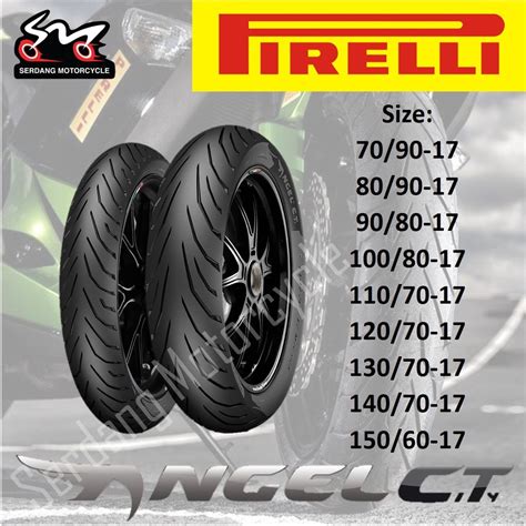 Pirelli Angel City Ct Tubeless Tyre Tire Tayar Motorcycle
