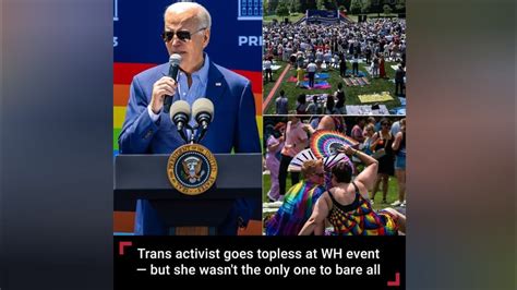 Trans Activists Flaunt Bare Breasts At White House Pride Month Event