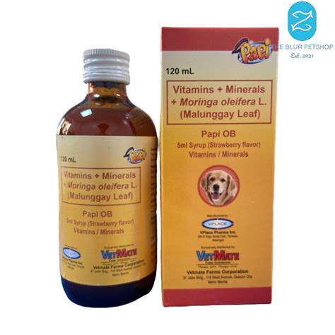 Free Syringe 1cc 120ml Papi Ob Vitamins Mineral Pet Vitamins Syrup