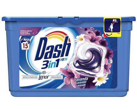 DASH Lawenda - Żelowe kapsułki do prania 3w1 - 15 szt - kosmetyki ...