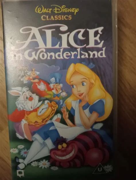 WALT DISNEY CLASSICS Alice In Wonderland VHS Video Vintage 1 25