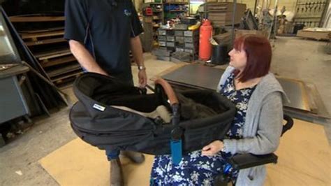 Mother To Be Gifted Pram Adapted For Wheelchairs Bbc News