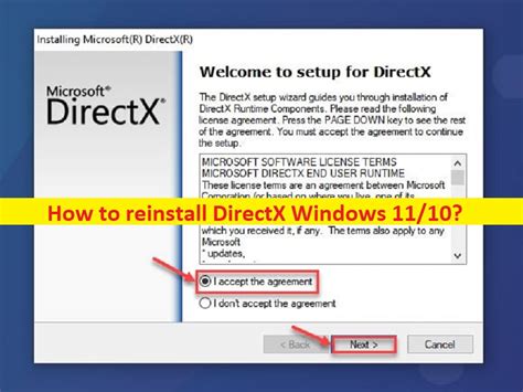 How To Reinstall Directx Windows 1110 Steps Techs And Gizmos
