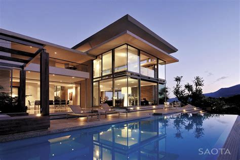 World Of Architecture Modern Villa Montrose House By Saota Cape Town