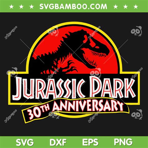 Jurassic Park 30th Anniversary Svg Png