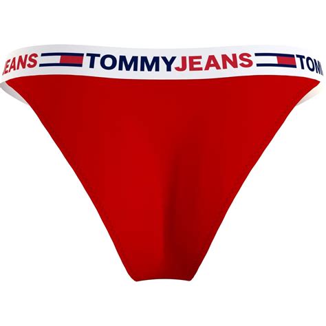 Tommy Hilfiger High Leg Cheeky Bikini Bottoms Women One Piece