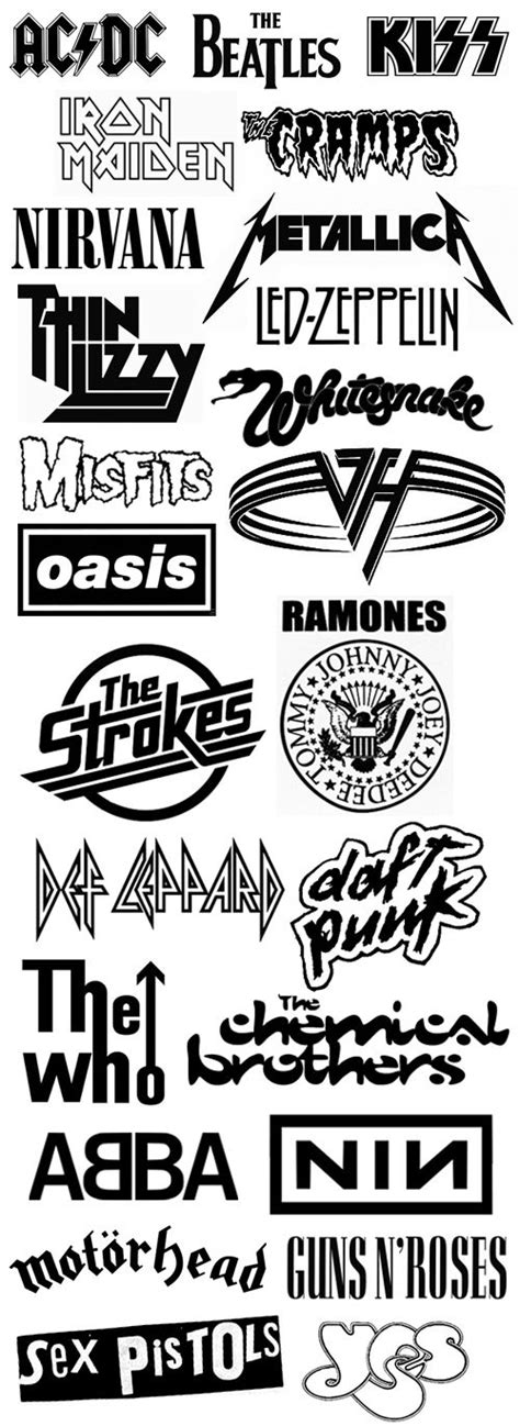 Logos De Bandas De Rock Rock Band Logos Band Logos Music Bands