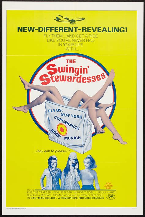 The Swingin Stewardesses 1972 Film Posters Vintage Vintage Movies Vintage Ads Retro Posters