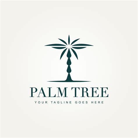 Palm Tree Premium Minimalist Logo Design 6416557 Vector Art At Vecteezy