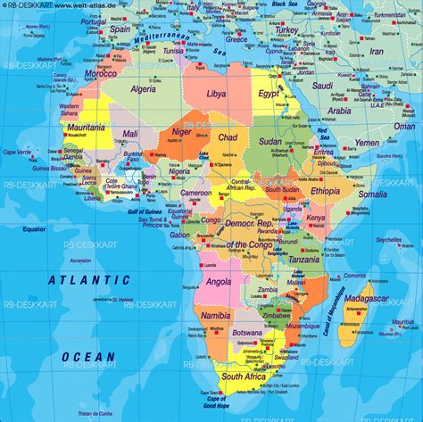 Map Of Africa Map Of The World Political General Map Region Of The