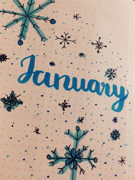January Bulletjournaling My January Cover Page💙 Bullet Journal