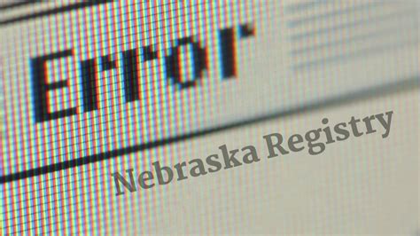 Nebraska Registry Website Errors Multiply Nebraskans Unafraid