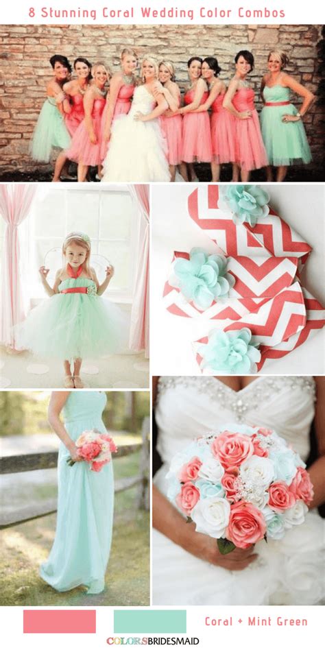 Stunning Coral Wedding Color Combinations You Ll Love Wedding Color Combinations Wedding