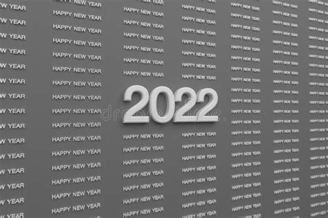 2022 Happy New Year Text Wallpaper Happy New Year Theme 3d Render