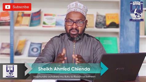 Sheikh Ahmed Chienda Kuyeretsa Ntchito Maphunziro Ochokera Mu Buku