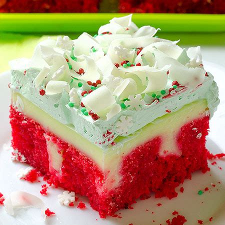 Everyone, young and old will love this adorable cake and the kids will be excited to help make it too! Christmas Red Velvet Poke Cake - Recipe from Yummiest Food Cookbook