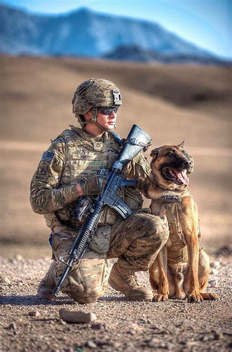 Military War K9 And Handler God Bless And Protect You Military Working