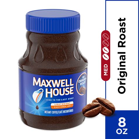 Maxwell House Original Roast Ground Instant Coffee Caffeinated 8 Oz