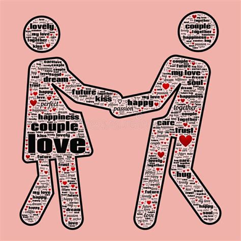 Love Marriage Couples Happy Relationships Text Color Hearts