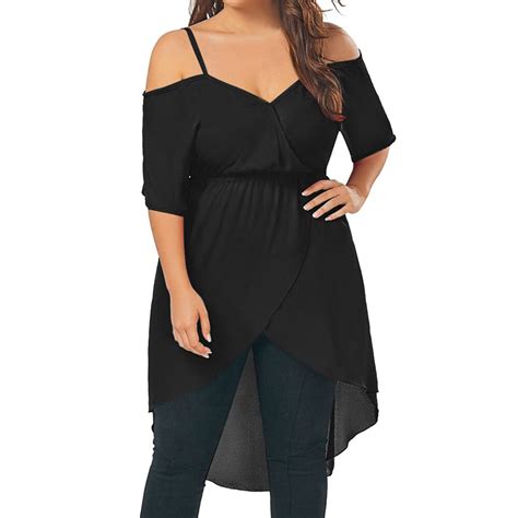 Womail Female Dress Women Solid Plus Size Sexy Dresses Fit Flare Summer Loose Chiffon Off