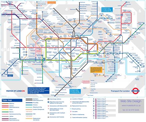 Jubilee Line Tube Map