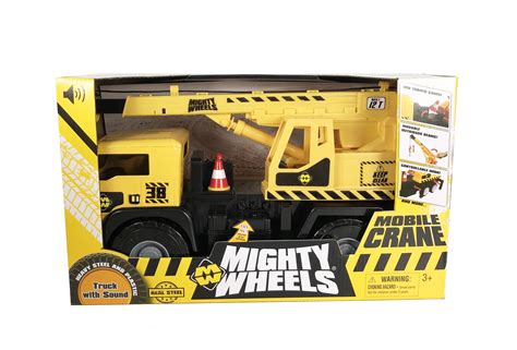 Mighty Wheels 16 Mobile Construction Crane Toy Vehicle