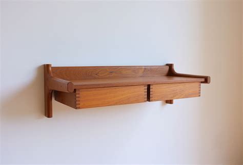 Wall Mounted Floating Drawers Designed By Borge Mogensen For Soborg
