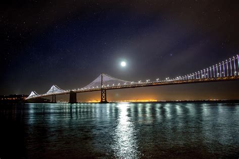 Check spelling or type a new query. Moon and Stars over the Oakland-San Francisco Bay Bridge ...