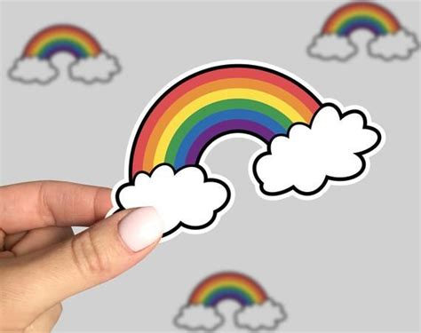 Rainbow Sticker Rainbow Sticker Rainbow Decal Cute Sticker Cute