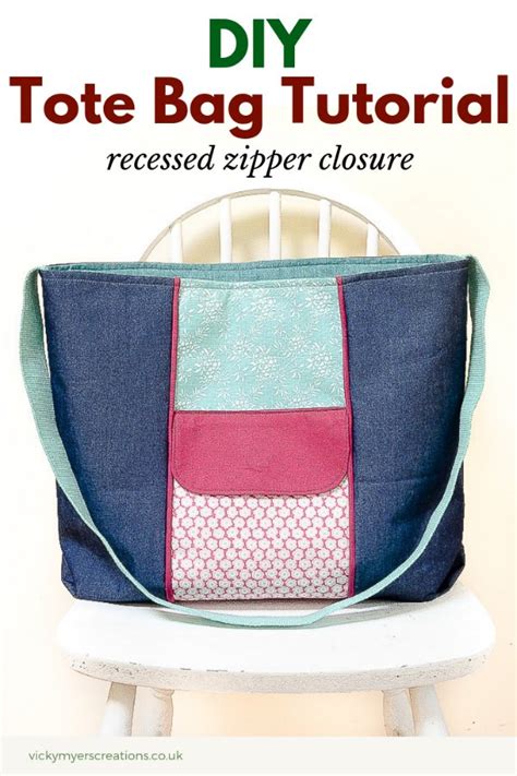 Large Zippered Tote Bag Free Sewing Pattern And Tutorial Sew Modern Bags