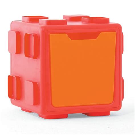 Modular Toy Storage Box: Red/Orange - Discontinued | Toy storage boxes, Toy storage, Modular toys