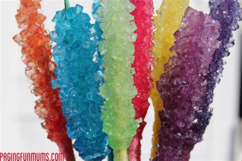 (here are snacks to make when you get hungry, too!) how to make rock candy ingredients. Edible Science: Homemade Rock Candy - Thifty Sue