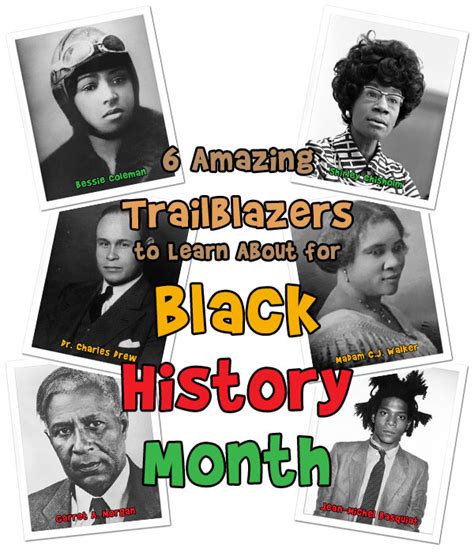 Black History Month For Kids 6 Amazing African American Trailblazers