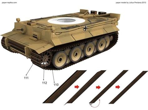 Wwii Tiger I Tank Paper Model Paper Models Tank Model