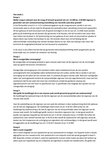 Een goed (meervoud goederen) wordt in boek 3 van het nederlandse burgerlijk wetboek gedefinieerd als een zaak of een vermogensrecht. Tests goederenrecht week 1 tm 7 - StudeerSnel