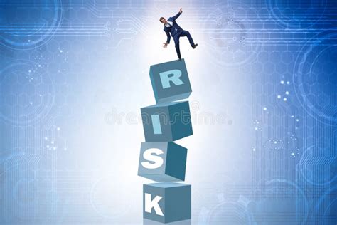 The Businessman In Risk And Reward Business Concept Stock Illustration