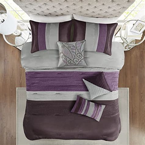 Madison Park Amherst Faux Silk Comforter Set Casual Contemporary Design