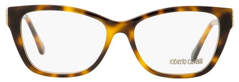 Roberto Cavalli Rectangular Eyeglasses Rc5060 Licciana 052 Havanagold