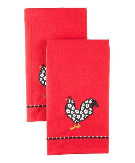 Rooster Home To Roost Dish Towel Set Of Two Zulily Repasador
