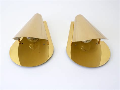 Set Of Two Brass Mid Century Modern Wall Lamps Or Sconces 1970s Germany At 1stDibs