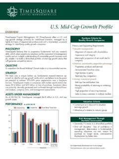 U S Mid Cap Growth Profile U S Mid Cap Growth Profile Pdf PDF4PRO