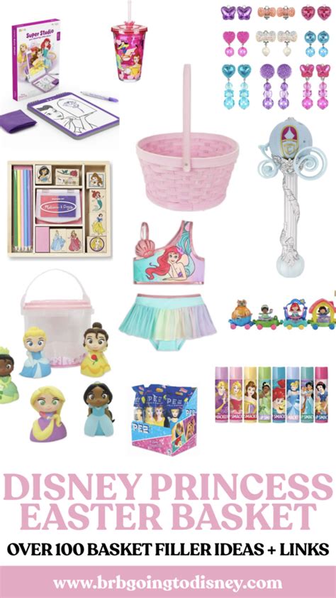 affordable disney princess themed easter basket ideas brb going to disney