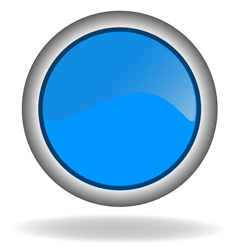 Blue Button Button Web Blue PNG | Picpng
