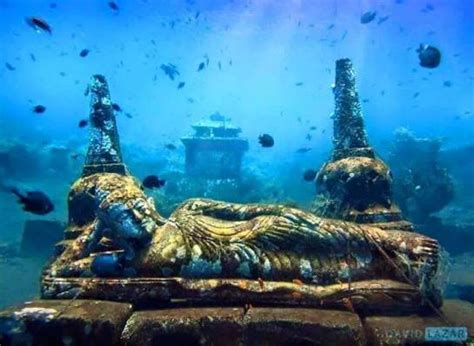 Amudu 5000 Years Old Underwater Hindu Temple At Bali Indonesia