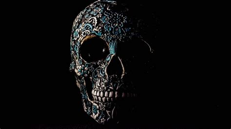 Skull Dark Patterns 4k Desktop Wallpapers Free Download Desktop
