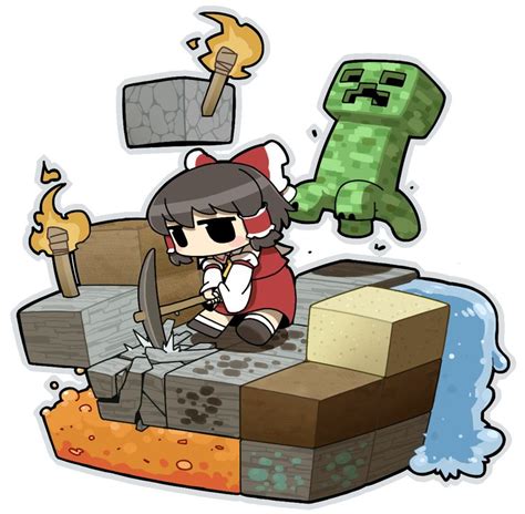 Mining Minecraft Anime Anime Minecraft